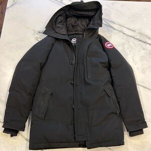 Men’s Black Chateau Canada Goose Parka - Medium